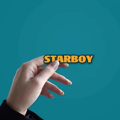 Star Boy Sticker waterproof vinyl decal for laptop, bike, car & bottle