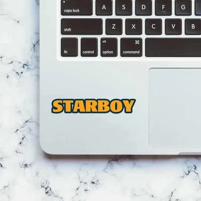 Star Boy Sticker waterproof vinyl decal for laptop, bike, car & bottle
