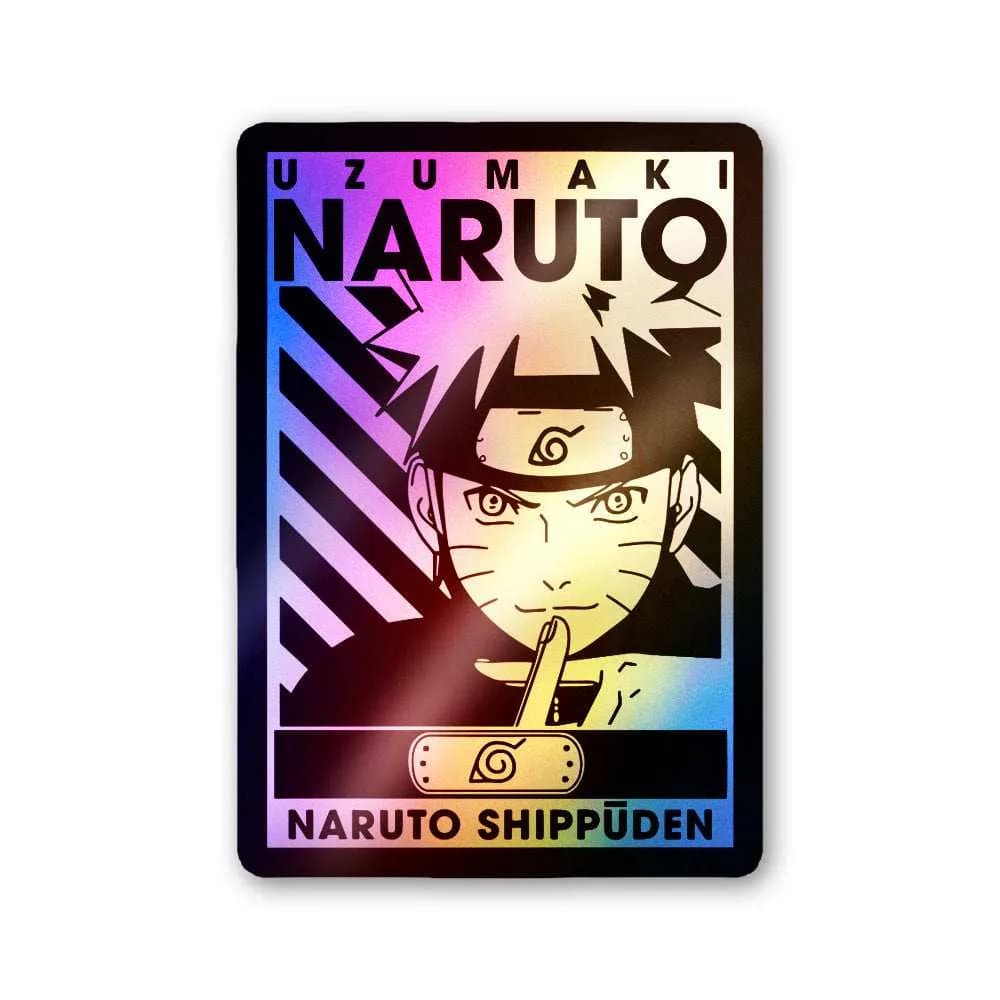 Naruto Uzumaki Holographic Stickers waterproof vinyl decal for laptop, bike, car & bottle