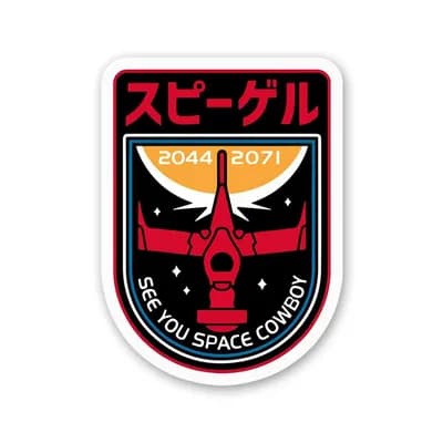 See You Space Cowboy Sticker waterproof vinyl decal for laptop, bike, car & bottle