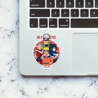 Naruto Squad Sticker waterproof vinyl decal for laptop, bike, car & bottle