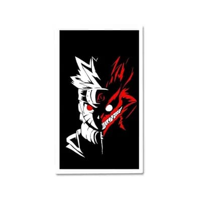 Naruto kurama Sticker waterproof vinyl decal for laptop, bike, car & bottle