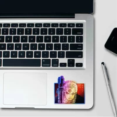 Zoro Holographic Sticker waterproof vinyl decal for laptop, bike, car & bottle