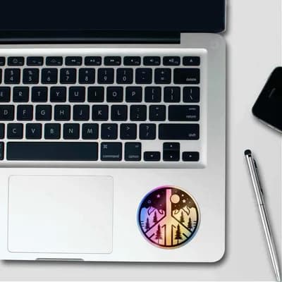 Peace Holographic Stickers waterproof vinyl decal for laptop, bike, car & bottle