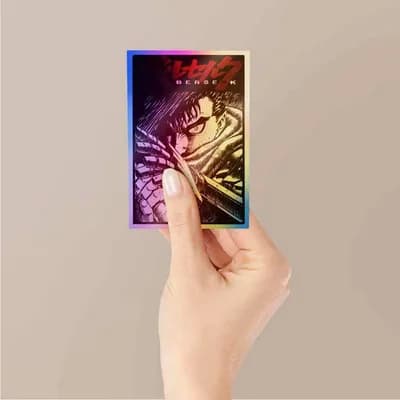 Beserk Holographic Stickers waterproof vinyl decal for laptop, bike, car & bottle