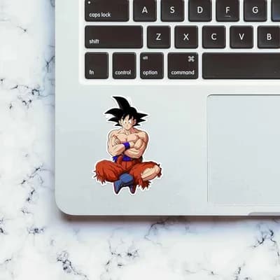 GOKU - No pain, No gain Sticker waterproof vinyl decal for laptop, bike, car & bottle