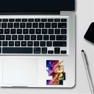 Eren Transform Holographic Sticker waterproof vinyl decal for laptop, bike, car & bottle