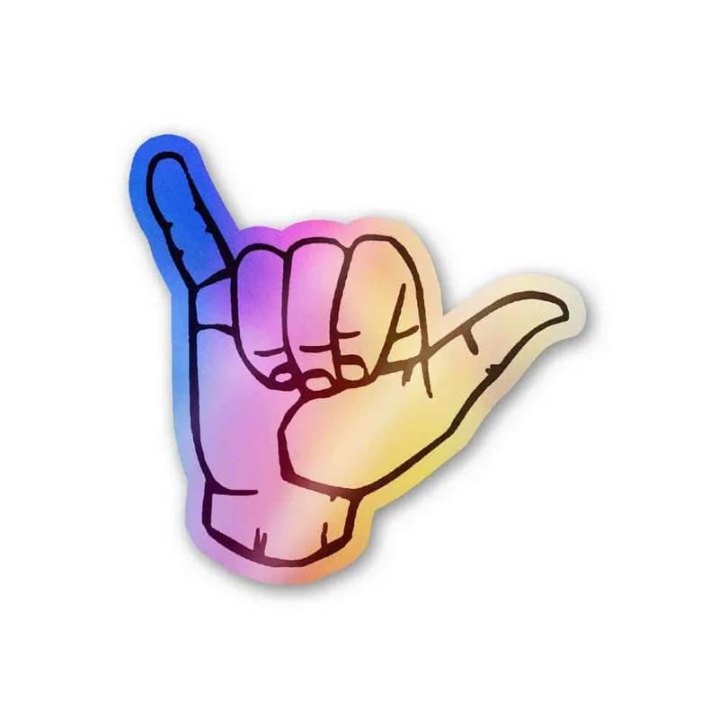No chills Holographic Stickers