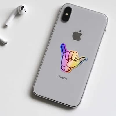No chills Holographic Stickers waterproof vinyl decal for laptop, bike, car & bottle