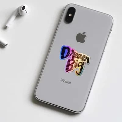 Dream big Holographic Stickers waterproof vinyl decal for laptop, bike, car & bottle
