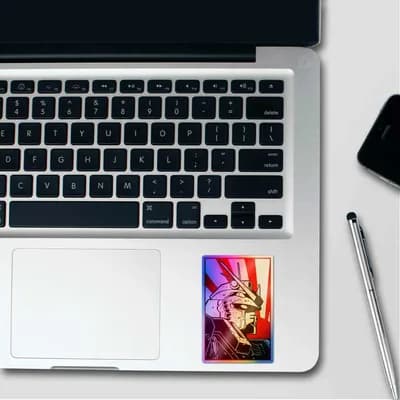 Mobile Suit Rx 78 Holographic Sticker waterproof vinyl decal for laptop, bike, car & bottle