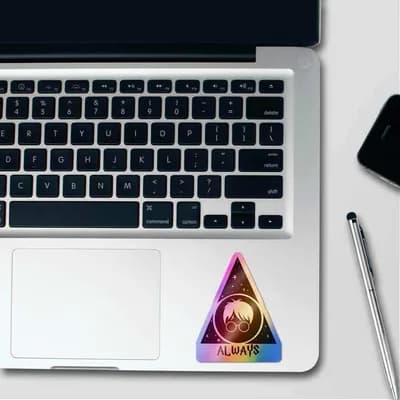 Always Holographic Stickers waterproof vinyl decal for laptop, bike, car & bottle