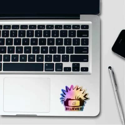 Naruto Holographic Stickers waterproof vinyl decal for laptop, bike, car & bottle