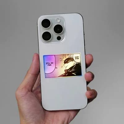 Gojo Whatever Holographic Sticker waterproof vinyl decal for laptop, bike, car & bottle