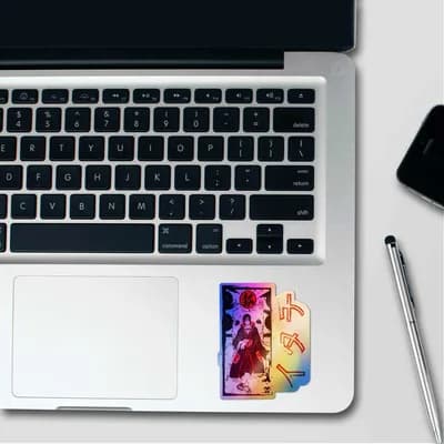 Itachi Uchiha Holographic Sticker waterproof vinyl decal for laptop, bike, car & bottle
