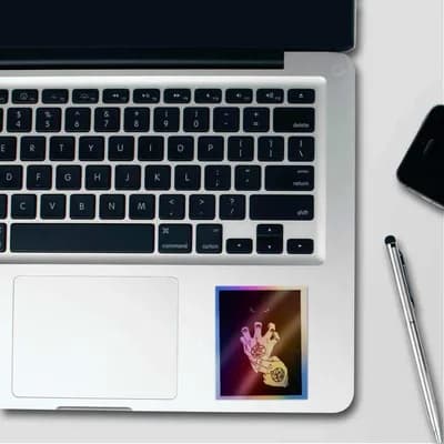 Full Metal Alchemist Hand Holographic Stickers waterproof vinyl decal for laptop, bike, car & bottle