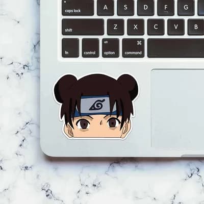 Naruto girl Sticker waterproof vinyl decal for laptop, bike, car & bottle