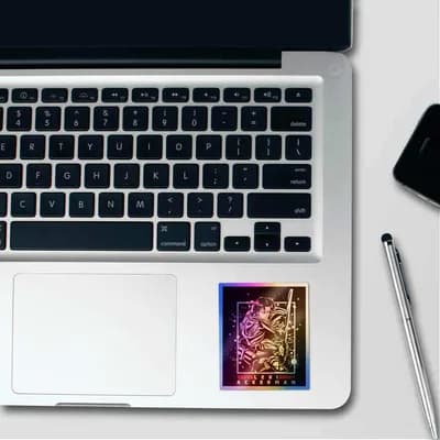 LEVI Holographic Stickers waterproof vinyl decal for laptop, bike, car & bottle