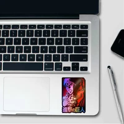 Attack On Titan Holographic Sticker waterproof vinyl decal for laptop, bike, car & bottle