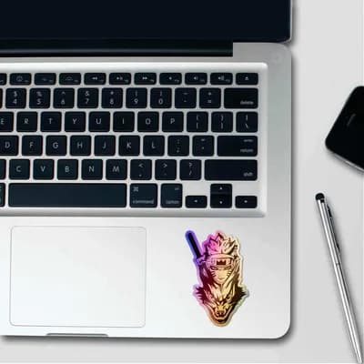 Kurma Holographic Stickers waterproof vinyl decal for laptop, bike, car & bottle
