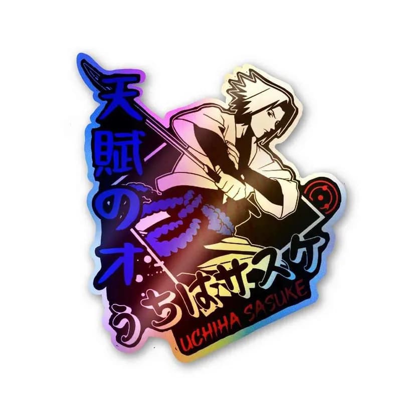 Sasuke Uchiha Holographic Stickers