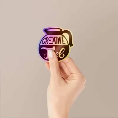 Creative Fuel Holographic Stickers waterproof vinyl decal for laptop, bike, car & bottle