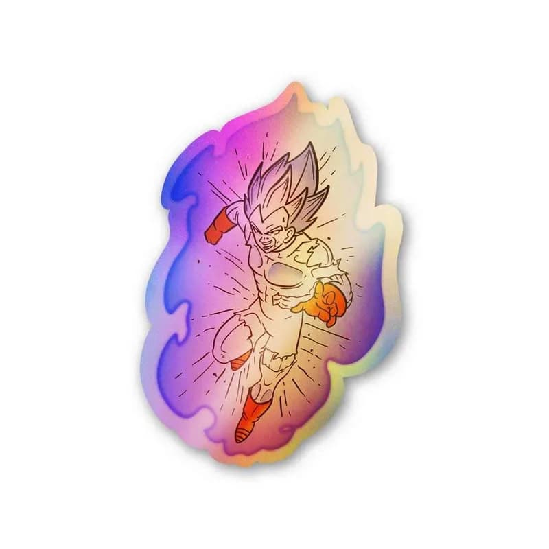 Vegeta Holographic Stickers