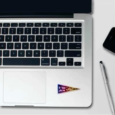 I'm An Ally Holographic Stickers waterproof vinyl decal for laptop, bike, car & bottle
