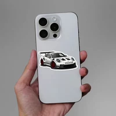 GT3 Sticker waterproof vinyl decal for laptop, bike, car & bottle