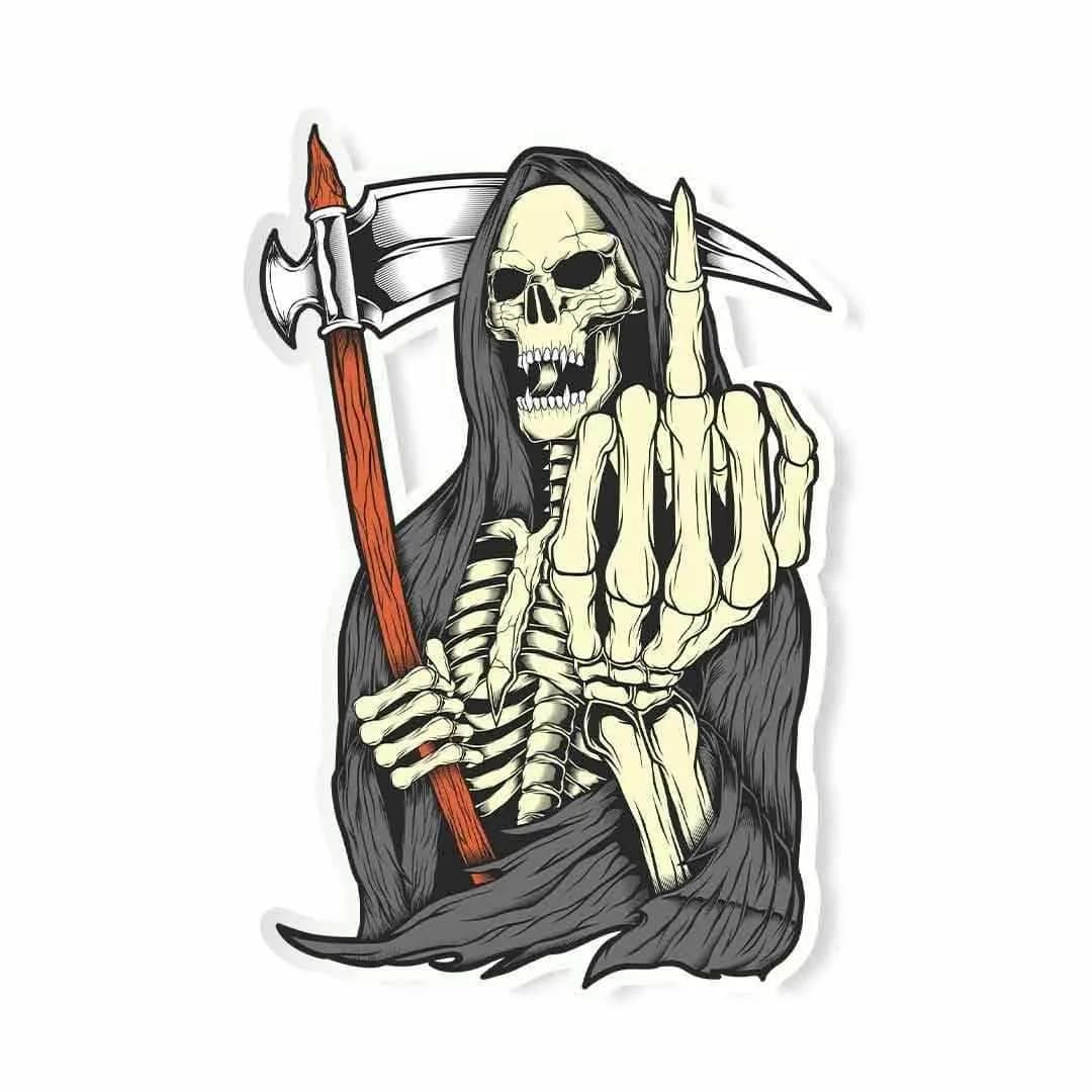 F**K YOU Sticker waterproof vinyl decal for laptop, bike, car & bottle