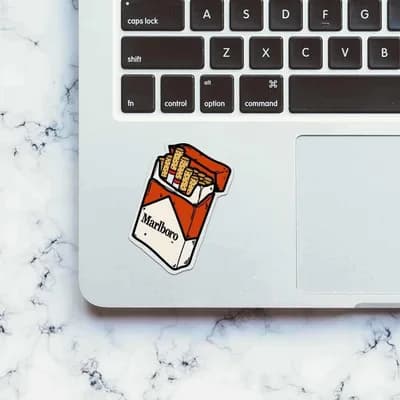 Marlboro Sticker waterproof vinyl decal for laptop, bike, car & bottle