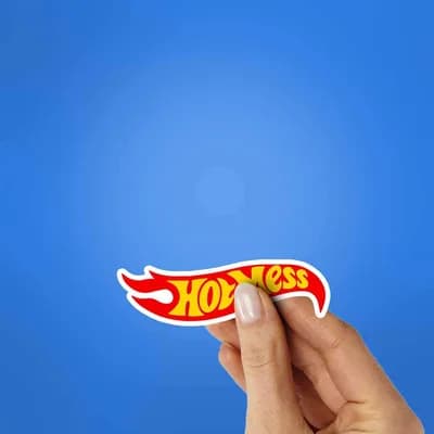 Hotmess Sticker waterproof vinyl decal for laptop, bike, car & bottle