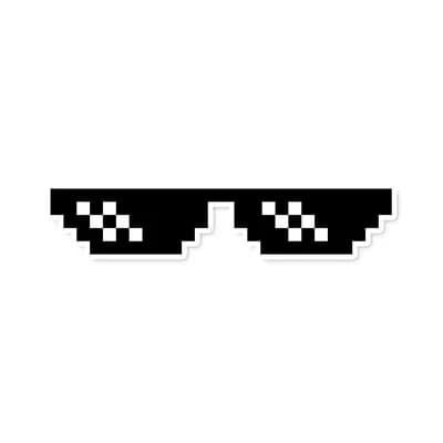 Swag Glasses Sticker waterproof vinyl decal for laptop, bike, car & bottle
