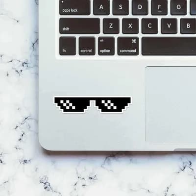 Swag Glasses Sticker waterproof vinyl decal for laptop, bike, car & bottle