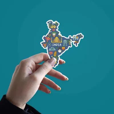 Indian Heritage Sticker waterproof vinyl decal for laptop, bike, car & bottle