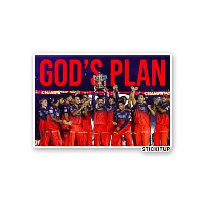 GODS PLAN Sticker waterproof vinyl decal for laptop, bike, car & bottle