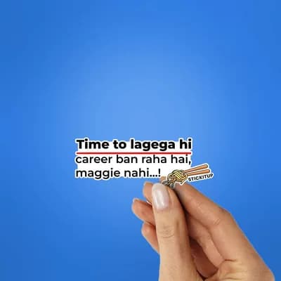 TIME TO LAGEGA HI Sticker waterproof vinyl decal for laptop, bike, car & bottle