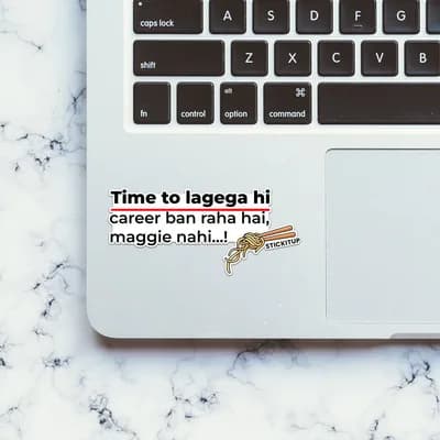TIME TO LAGEGA HI Sticker waterproof vinyl decal for laptop, bike, car & bottle
