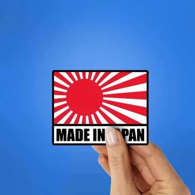 Made In Japan Sticker waterproof vinyl decal for laptop, bike, car & bottle