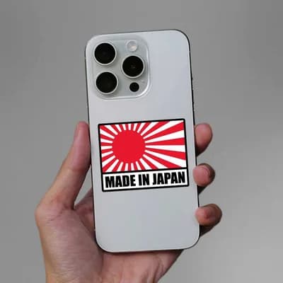 Made In Japan Sticker waterproof vinyl decal for laptop, bike, car & bottle