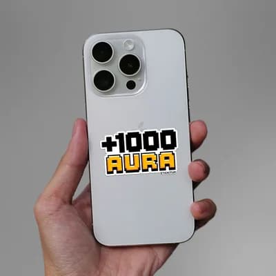 1000 AURA Sticker waterproof vinyl decal for laptop, bike, car & bottle