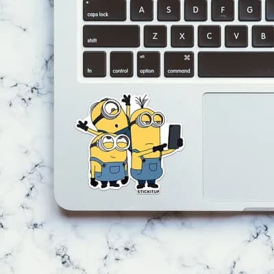 Minions Sticker waterproof vinyl decal for laptop, bike, car & bottle