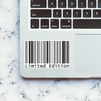 Limited Edition sticker waterproof vinyl decal for laptop, bike, car & bottle