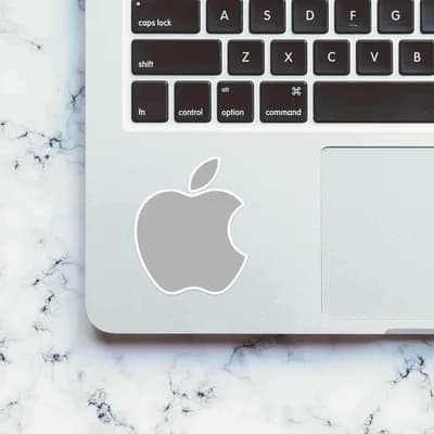 Apple Sticker waterproof vinyl decal for laptop, bike, car & bottle