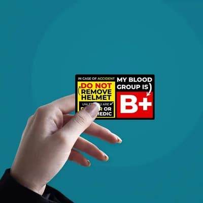 B Positive Sticker waterproof vinyl decal for laptop, bike, car & bottle
