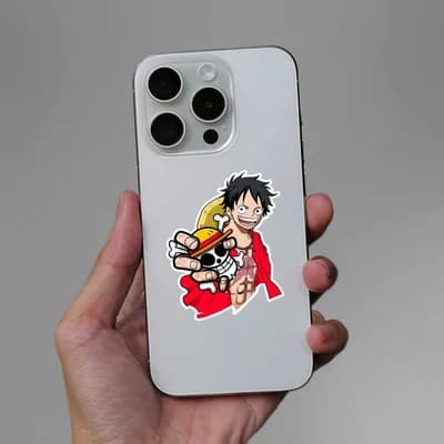 Luffy One Piece Sticker waterproof vinyl decal for laptop, bike, car & bottle