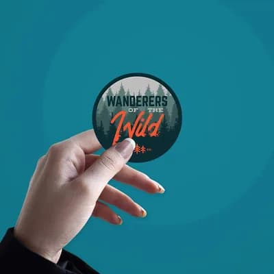 Wanderers Of The Wild Sticker waterproof vinyl decal for laptop, bike, car & bottle
