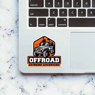 OFFROAD EXTREME ADVENTURE Sticker waterproof vinyl decal for laptop, bike, car & bottle
