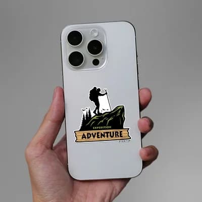 Expedition Adventure Sticker waterproof vinyl decal for laptop, bike, car & bottle
