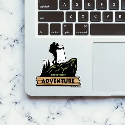 Expedition Adventure Sticker waterproof vinyl decal for laptop, bike, car & bottle